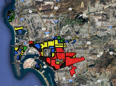 San Diego Redlining Map