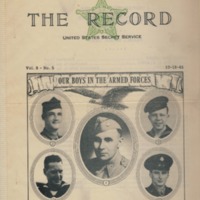 Cover of the Secret Service Publication &quot;The Record&quot;