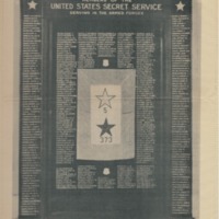 Roster of Members of the United States Secret Service who Served in the Armed Forces