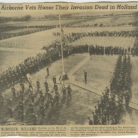 Airborne Vets Honor Their Invasion Dead in Holland