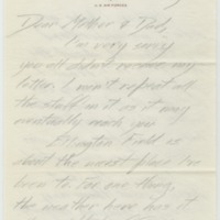 Tillman Gressitt Letter, October 25, 1943